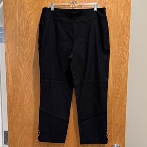 Counterparts Black Trousers with Elegant Side Design